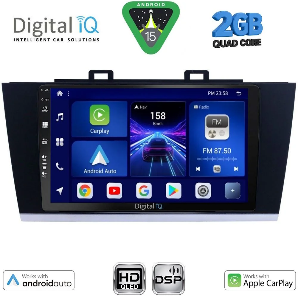 Φωτογραφία προϊόντος: DIGITAL IQ BXC 3668_CPAA (9inc) MULTIMEDIA TABLET for SUBARU LEGACY – OUTBACK mod. 2014-2019