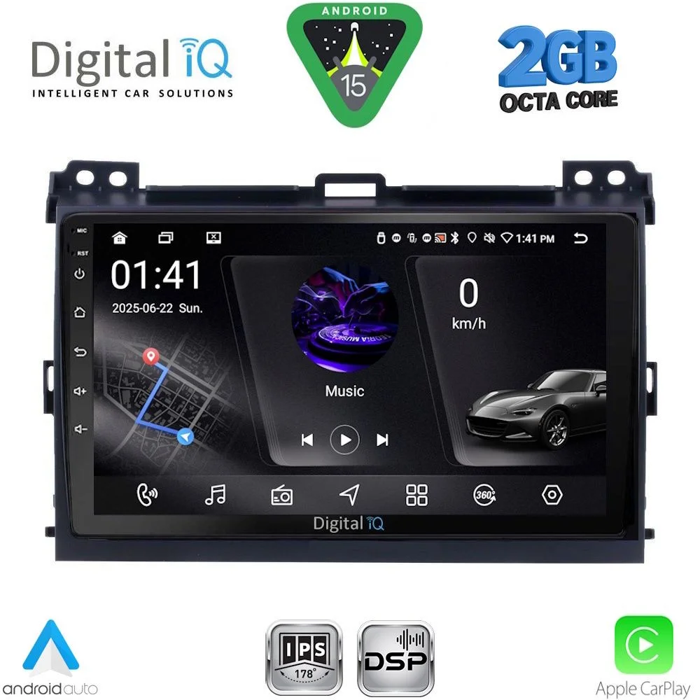 Φωτογραφία προϊόντος: DIGITAL IQ RSF 4723_CPA (9inc) MULTIMEDIA TABLET for TOYOTA LANDCRUISER mod. 2002-2008