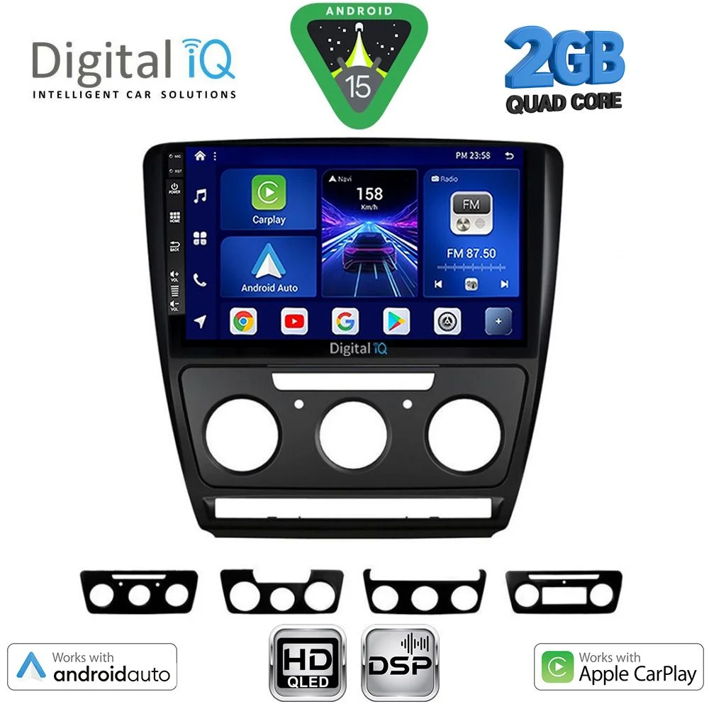 Φωτογραφία προϊόντος: DIGITAL IQ BXC 3595BL_CPAA (10inc) MULTIMEDIA TABLET for SKODA OCTAVIA 5 mod. 2005-2013 (BLACK)