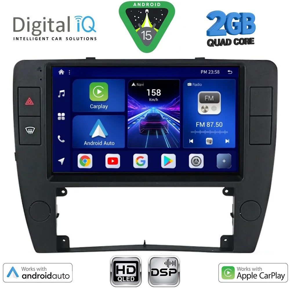 Φωτογραφία προϊόντος: DIGITAL IQ BXC 3749_CPAA (9inc) MULTIMEDIA TABLET for VW PASSAT mod. 2000-2005