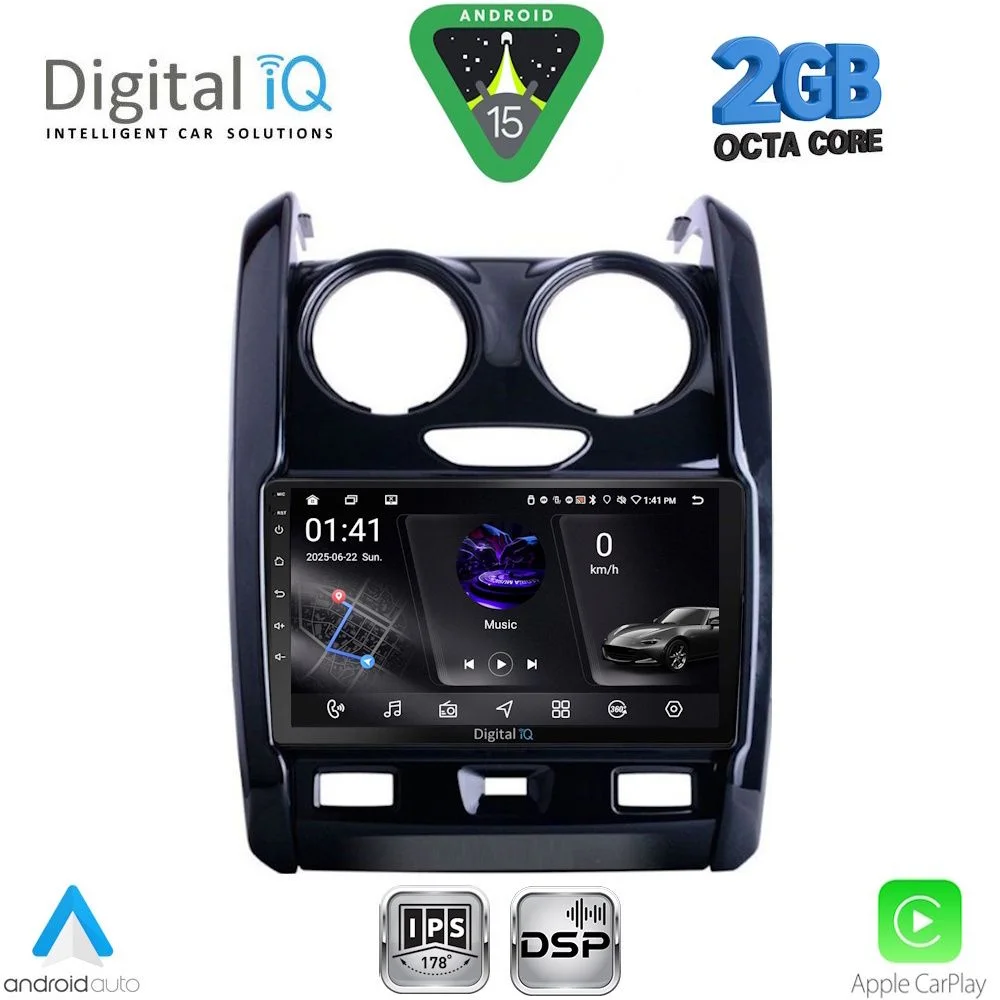 Φωτογραφία προϊόντος: DIGITAL IQ RSF 4103_CPA (9inc) MULTIMEDIA TABLET for DACIA DUSTER mod. 2012-2019