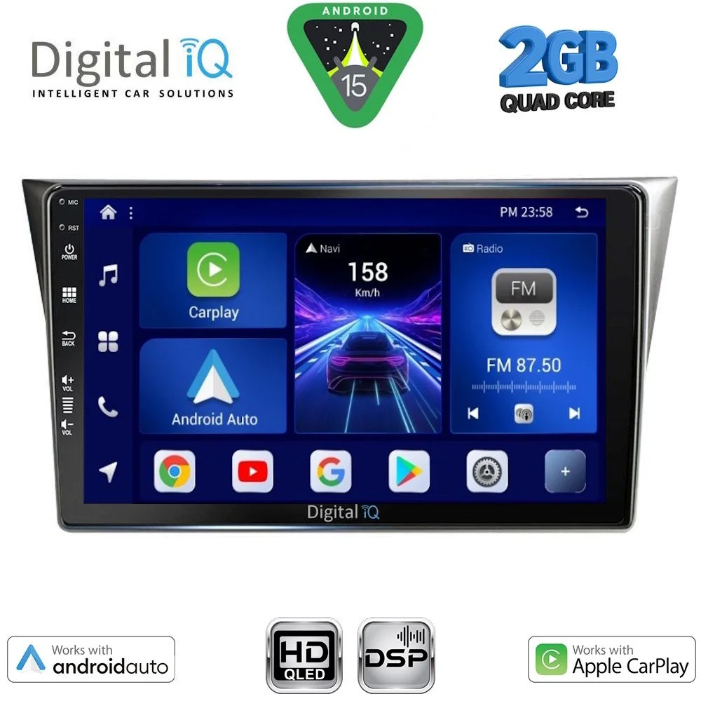 Φωτογραφία προϊόντος: DIGITAL IQ BXC 3659_CPAA (9inc) MULTIMEDIA TABLET for SUBARU IMPREZA mod. 2002-2008