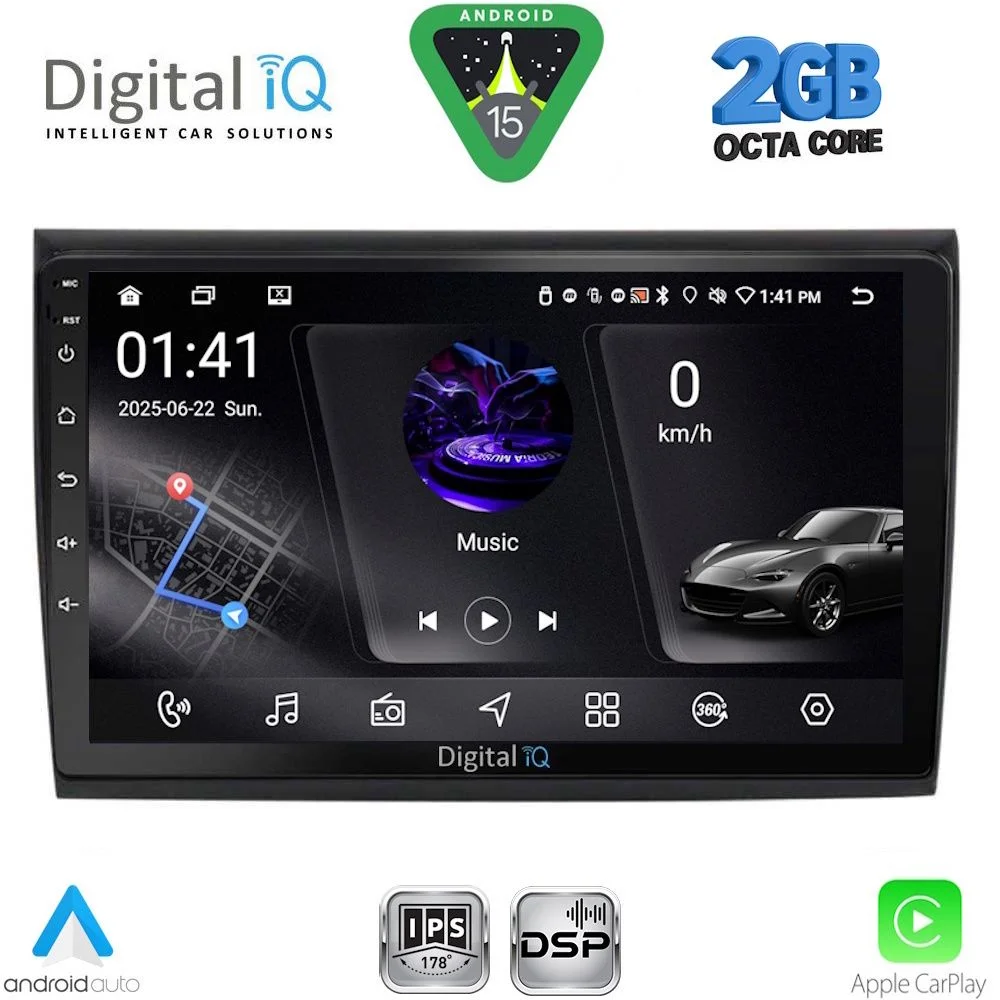 Φωτογραφία προϊόντος: DIGITAL IQ RSF 4136_CPA (9inc) MULTIMEDIA TABLET for FIAT BRAVO mod. 2007-2019