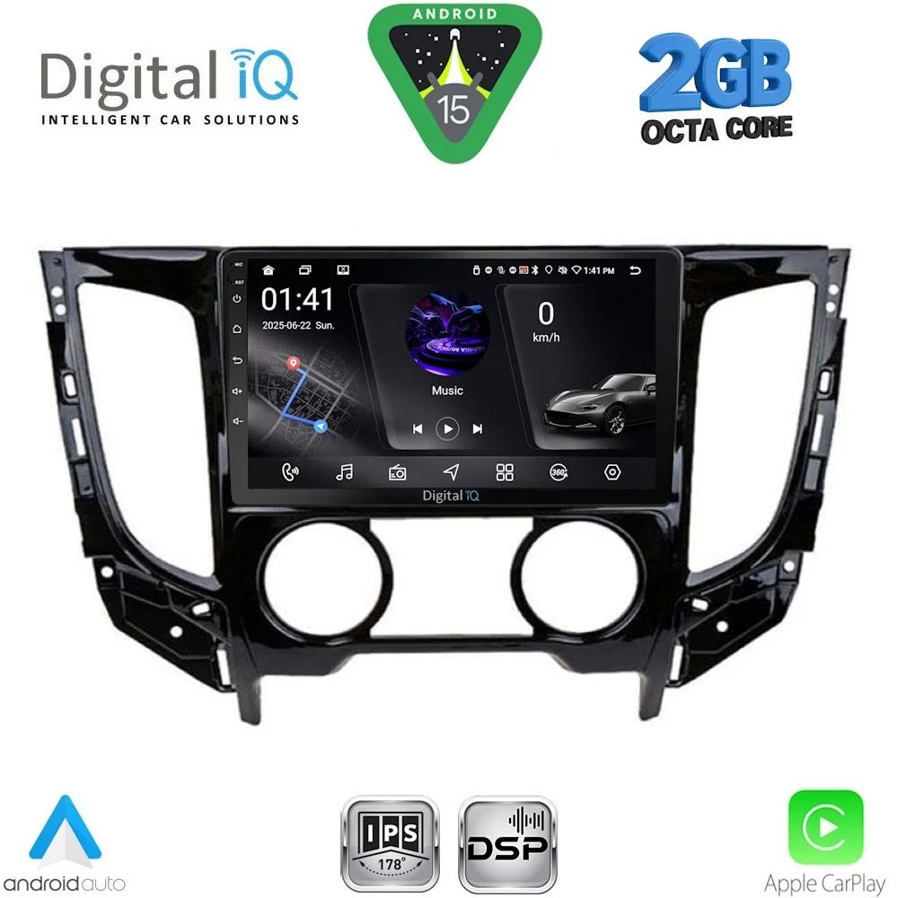 Φωτογραφία προϊόντος: DIGITAL IQ RSF 4437_CPA A/C (9inc) MULTIMEDIA TABLET for MITSUBISHI L200 mod. 2015-2019 with A/C