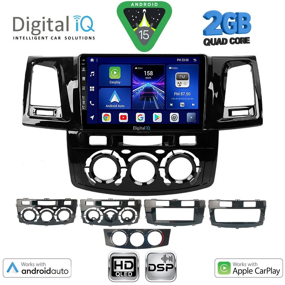 Φωτογραφία προϊόντος: DIGITAL IQ BXC 3720_CPAA (9inc) MULTIMEDIA TABLET for TOYOTA HILUX mod. 2005-2016