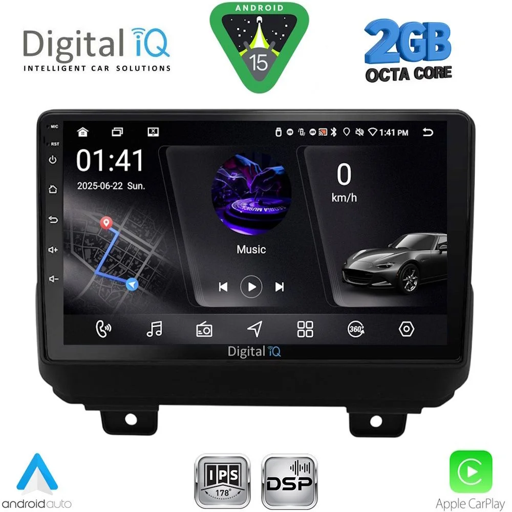 Φωτογραφία προϊόντος: DIGITAL IQ RSF 4298_CPA (9inc) MULTIMEDIA TABLET for JEEP WRANGLER mod. 2018-2026