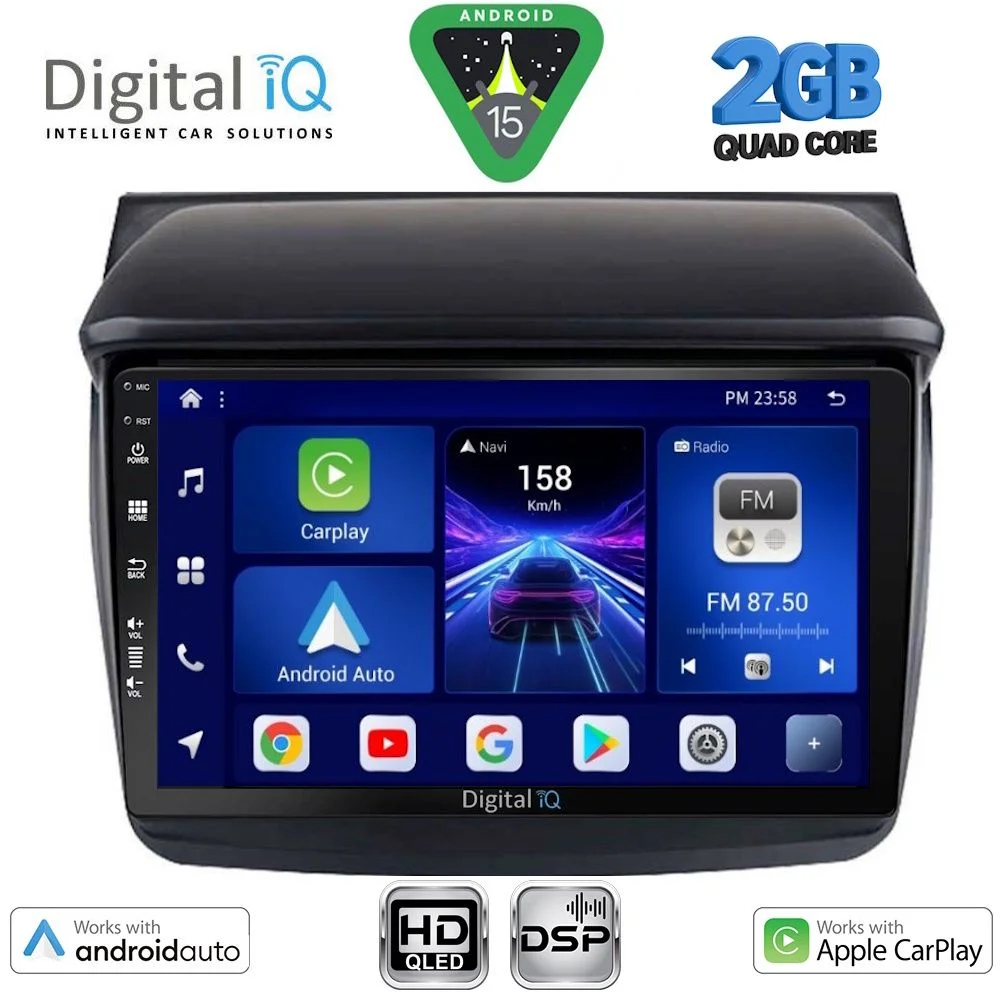 Φωτογραφία προϊόντος: DIGITAL IQ BXC 3436_CPAA (9inc) MULTIMEDIA TABLET for MITSUBISHI L200 mod. 2006-2015
