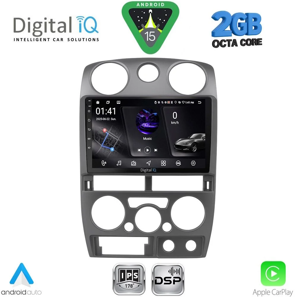 Φωτογραφία προϊόντος: DIGITAL IQ RSF 4254GR_CPA (9inc) MULTIMEDIA TABLET for ISUZU D-MAX mod. 2008-2012 (GREY)
