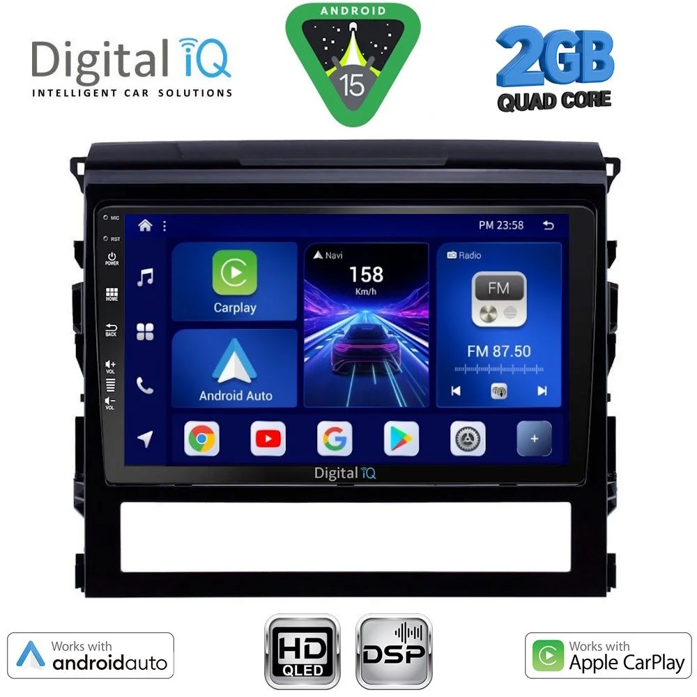 Φωτογραφία προϊόντος: DIGITAL IQ BXC 3725_CPAA (9inc) MULTIMEDIA TABLET for TOYOTA LANDCRUISER mod. 2016-2019