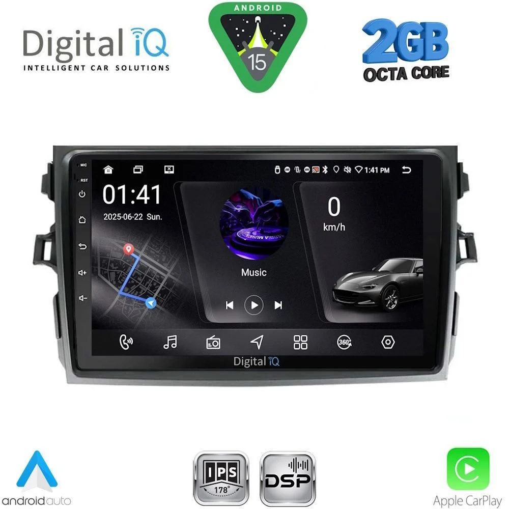 Φωτογραφία προϊόντος: DIGITAL IQ RSF 4713_CPA (9inc) MULTIMEDIA TABLET for TOYOTA COROLLA 4D mod. 2006-2012