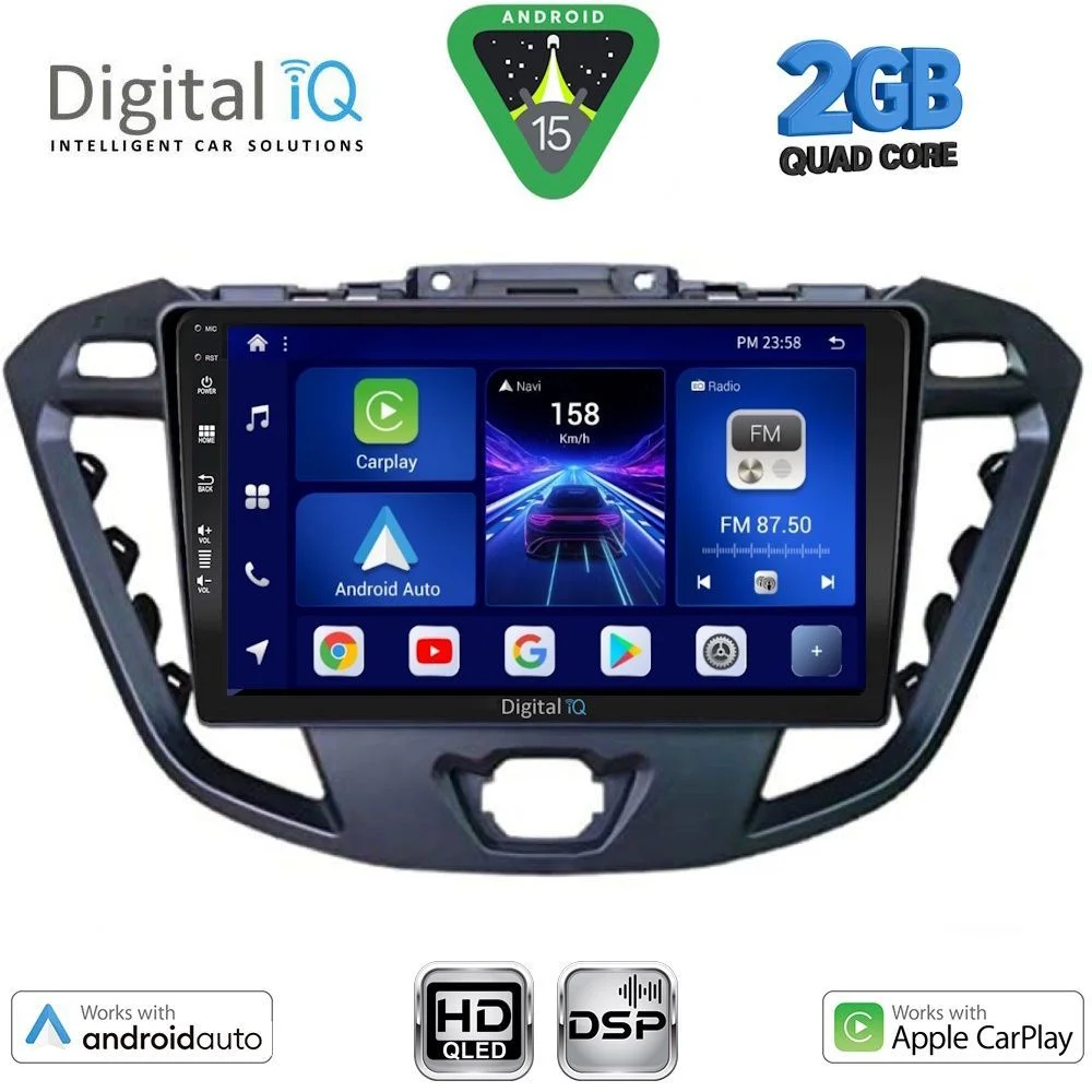 Φωτογραφία προϊόντος: DIGITAL IQ BXC 3177_CPAA (9inc) MULTIMEDIA TABLET for FORD TRANSIT CUSTOM | TOURNEO CUSTOM mod. 2013-2019