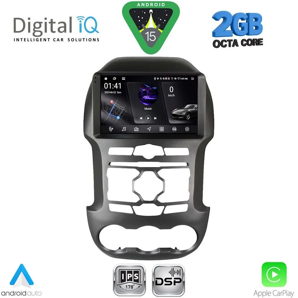 Φωτογραφία προϊόντος: DIGITAL IQ RSF 4171S_CPA (9inc) MULTIMEDIA TABLET for FORD RANGER mod. 2011-2015