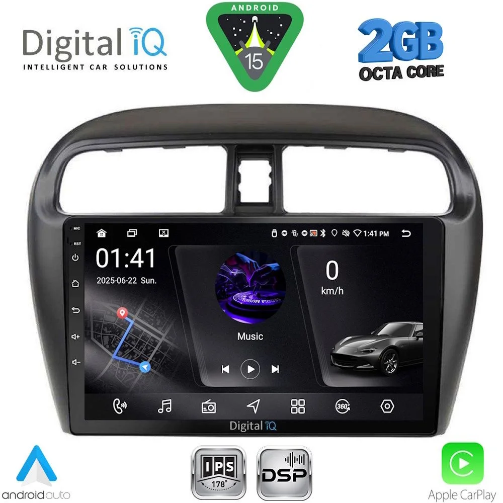 Φωτογραφία προϊόντος: DIGITAL IQ RSF 4448_CPA (9inc) MULTIMEDIA TABLET for MITSUBISHI SPACESTAR mod. 2013-2020