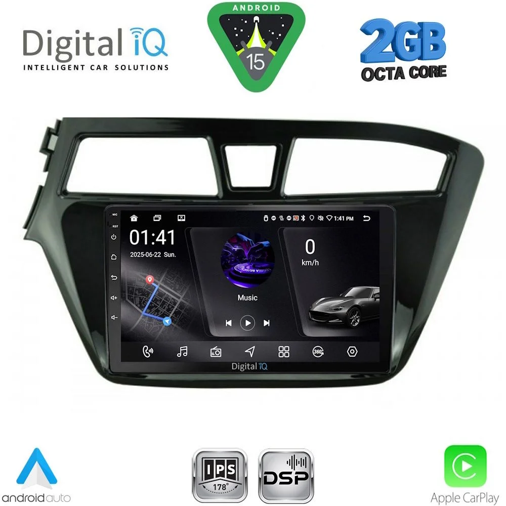 Φωτογραφία προϊόντος: DIGITAL IQ RSF 4229_CPA (9inc) MULTIMEDIA TABLET for HYUNDAI i20 mod. 2014-2018