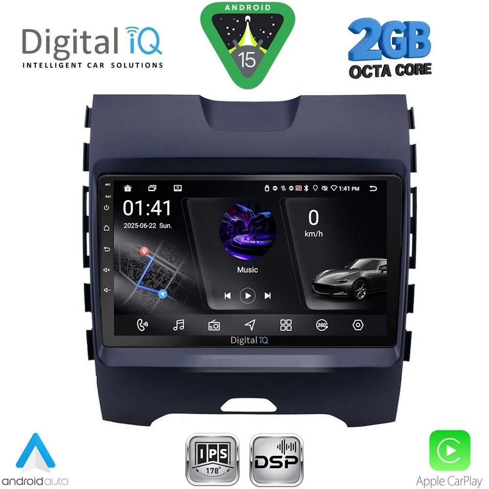Φωτογραφία προϊόντος: DIGITAL IQ RSF 4152_CPA (9inc) MULTIMEDIA TABLET for FORD EDGE mod. 2015-2023