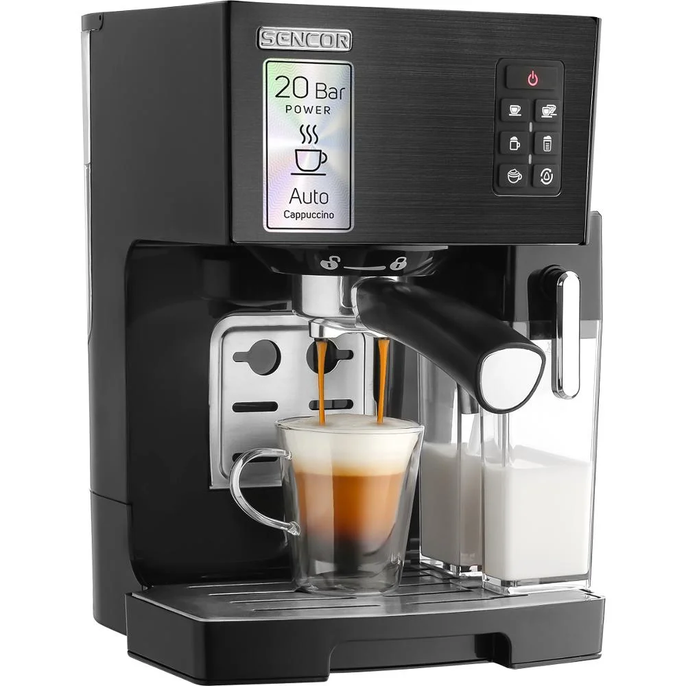 Φωτογραφία προϊόντος: Μηχανή Espresso Ημιαυτόματη 20Bar 1450W Sencor SES 4050SS-EUE3 Ασημί