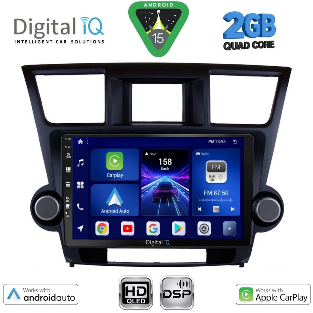 Φωτογραφία προϊόντος: DIGITAL IQ BXC 3719_CPAA (10inc) MULTIMEDIA TABLET for TOYOTA HIGHLANDER mod. 2008-2015
