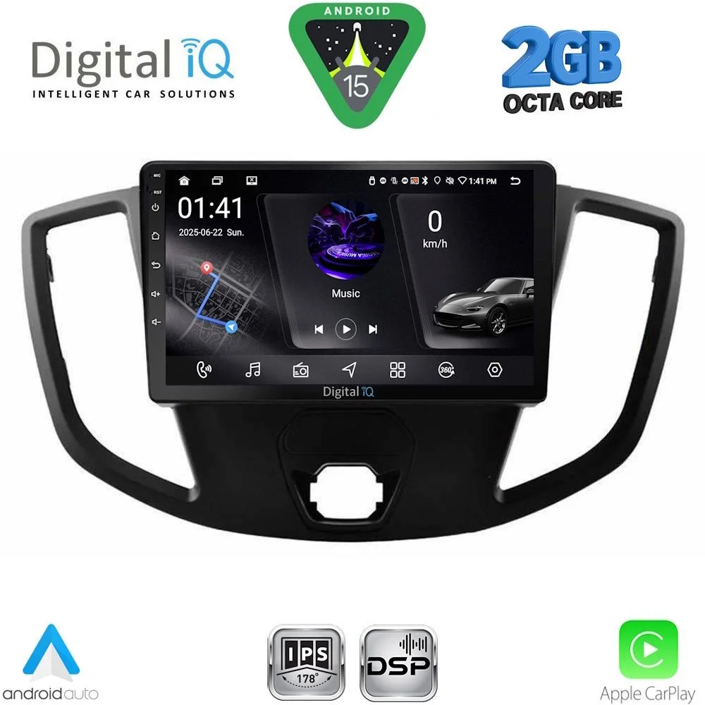Φωτογραφία προϊόντος: DIGITAL IQ RSF 4179_CPA (9inc) MULTIMEDIA TABLET for FORD TRANSIT mod. 2014-2020