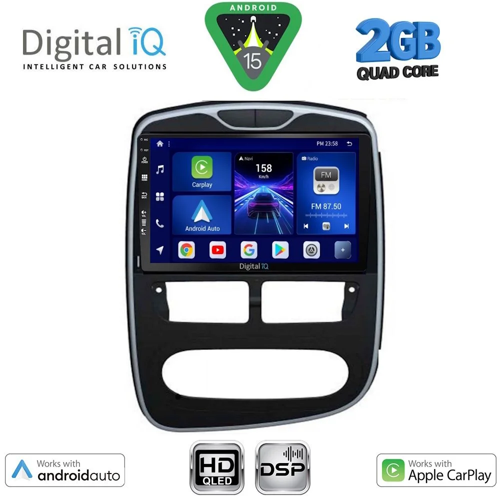 Φωτογραφία προϊόντος: DIGITAL IQ BXC 3544_CPAA (10inc) MULTIMEDIA TABLET for RENAULT CLIO mod. 2012-2015