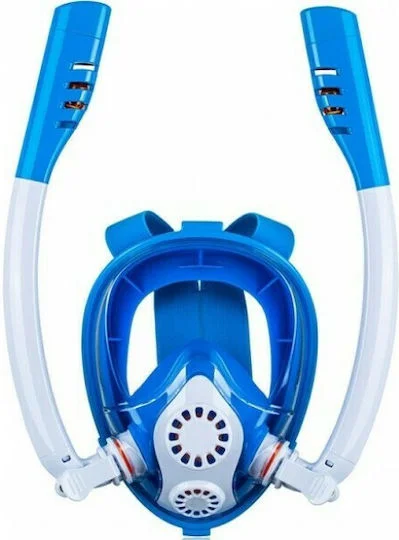 Φωτογραφία προϊόντος: BLUE WAVE ΜΑΣΚΑ FULLFACE DUAL ΜΠΛΕ/ΑΣΠΡΟ XS