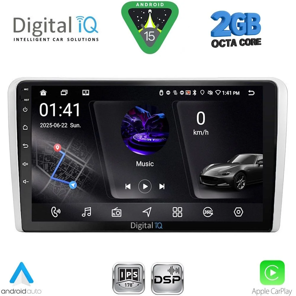 Φωτογραφία προϊόντος: DIGITAL IQ RSF 4481SL_CPA (9inc) MULTIMEDIA TABLET for OPEL ALL mod. 2004-2014 (SILVER)