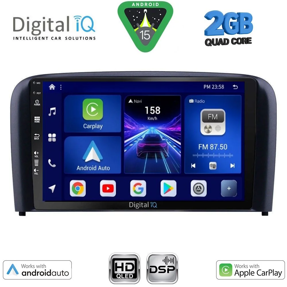 Φωτογραφία προϊόντος: DIGITAL IQ BXC 3786_CPAA (9inc) MULTIMEDIA TABLET for VOLVO S80 mod. 1998-2006
