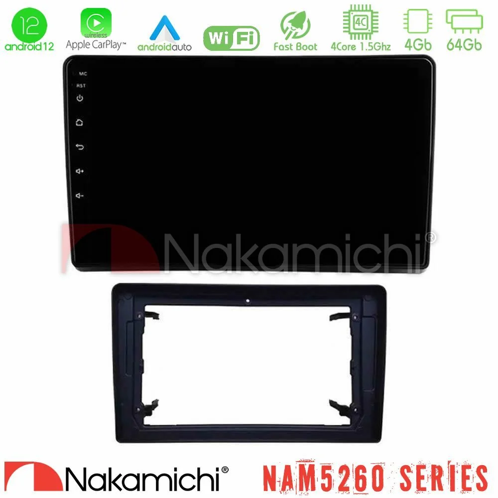 Φωτογραφία προϊόντος: Nakamichi NAM5260 Series 4Core Android12 4+64GB Chrysler / Dodge / Jeep Navigation Multimedia Tablet 10 Με Carplay & Android Auto