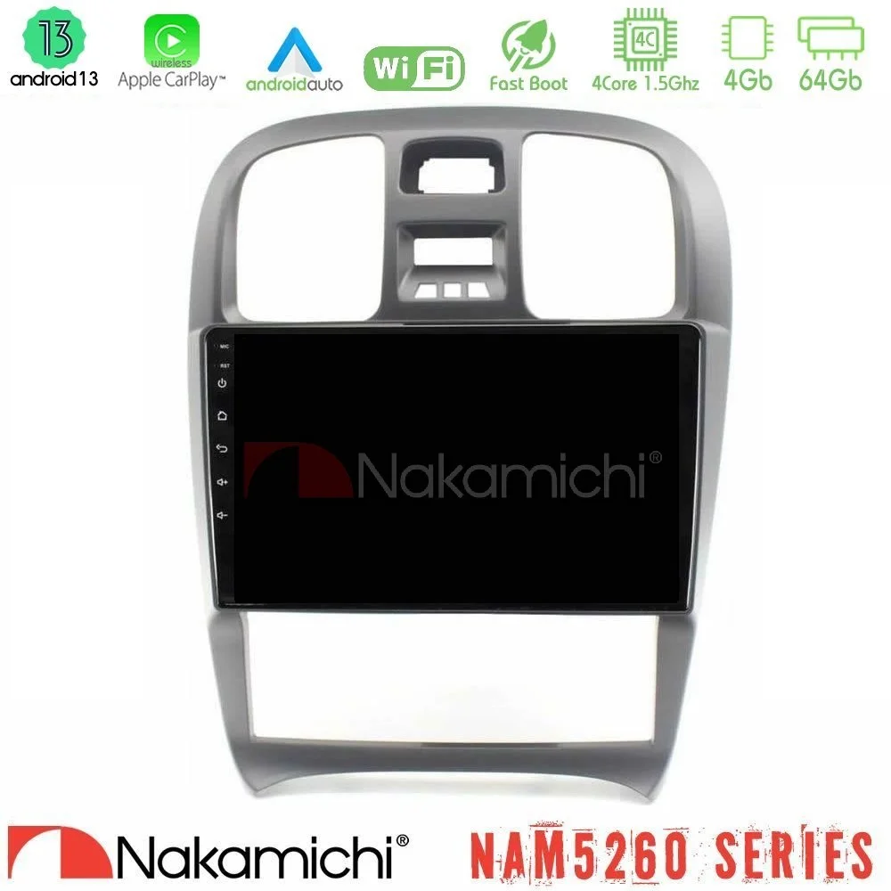 Φωτογραφία προϊόντος: Nakamichi NAM5260 Series 4Core Android13 4+64GB Hyundai Sonata 2001-2005 Navigation Multimedia Tablet 9 Με Carplay & Android Auto