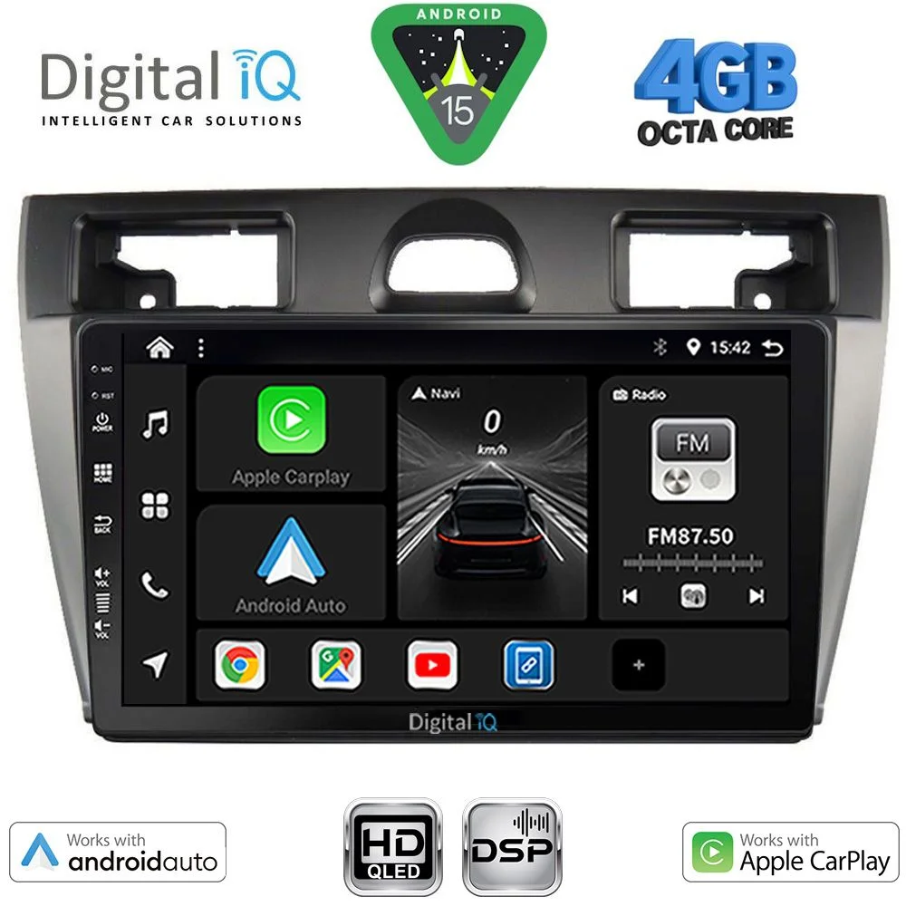 Φωτογραφία προϊόντος: DIGITAL IQ BXF 16153SL_CPAA (9inc) MULTIMEDIA TABLET for FORD FIESTA mod. 2005-2008 (SILVER)