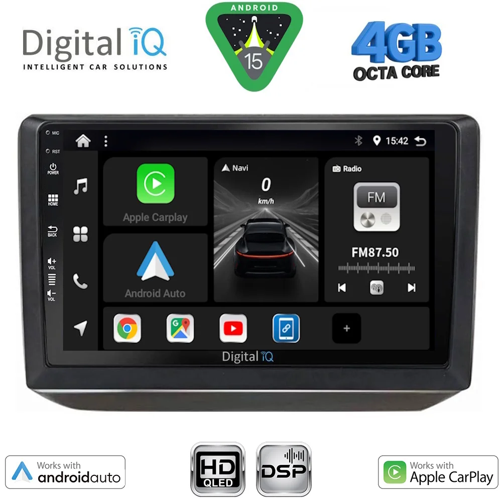 Φωτογραφία προϊόντος: DIGITAL IQ BXF 16581_CPAA (10inc) MULTIMEDIA TABLET for SKODA FABIA mod. 2008-2014