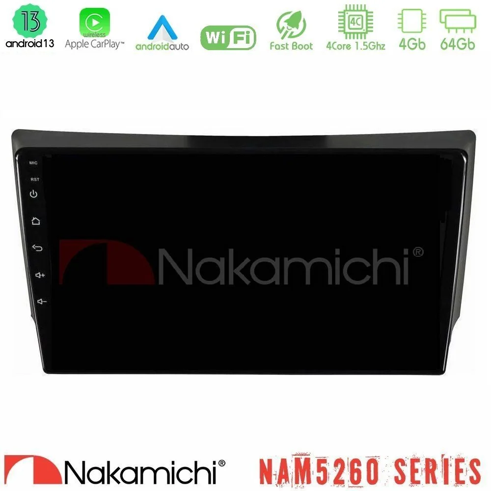 Φωτογραφία προϊόντος: Nakamichi NAM5260 Series 4Core Android13 4+64GB Ssangyong Rexton 2002-2006 Navigation Multimedia Tablet 9 Με Carplay & Android Auto