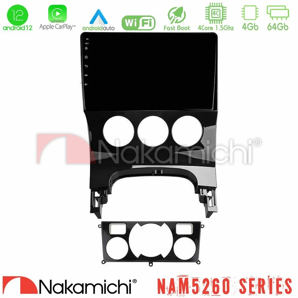 Φωτογραφία προϊόντος: Nakamichi NAM5260 Series 4Core Android12 4+64GB Peugeot 3008 AUTO A/C Navigation Multimedia Tablet 9 Με Carplay & Android Auto