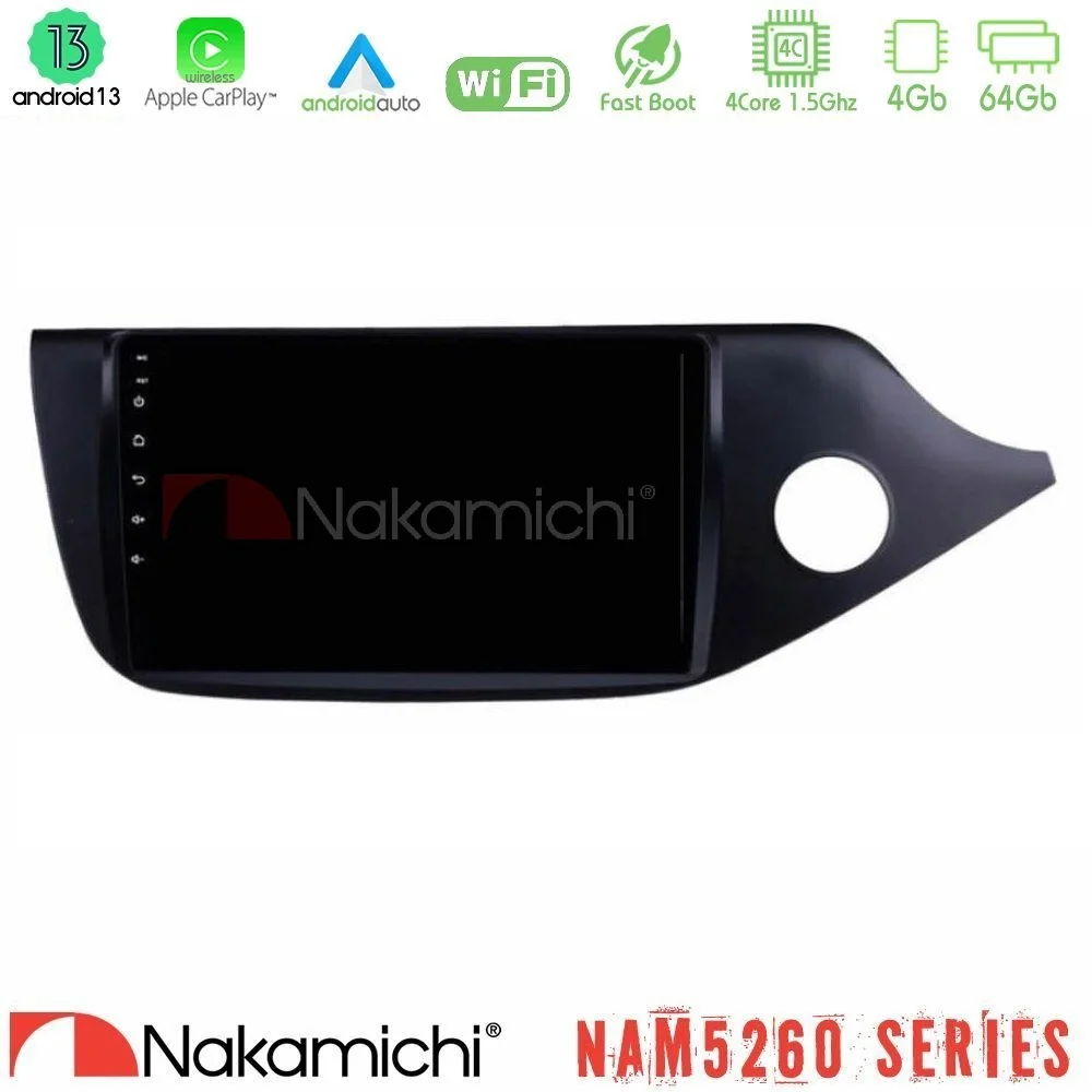 Φωτογραφία προϊόντος: Nakamichi NAM5260 Series 4Core Android13 4+64GB Kia Cee’d/ProCeed 2013-2017 RHD Navigation Multimedia Tablet 9 Με Carplay & Android Auto