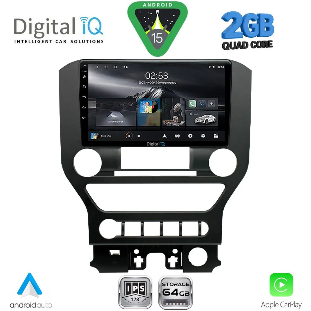 Φωτογραφία προϊόντος: DIGITAL IQ RSD 1166_CPA 4BUT (9inc) MULTIMEDIA TABLET for FORD MUSTANG mod. 2015-2020