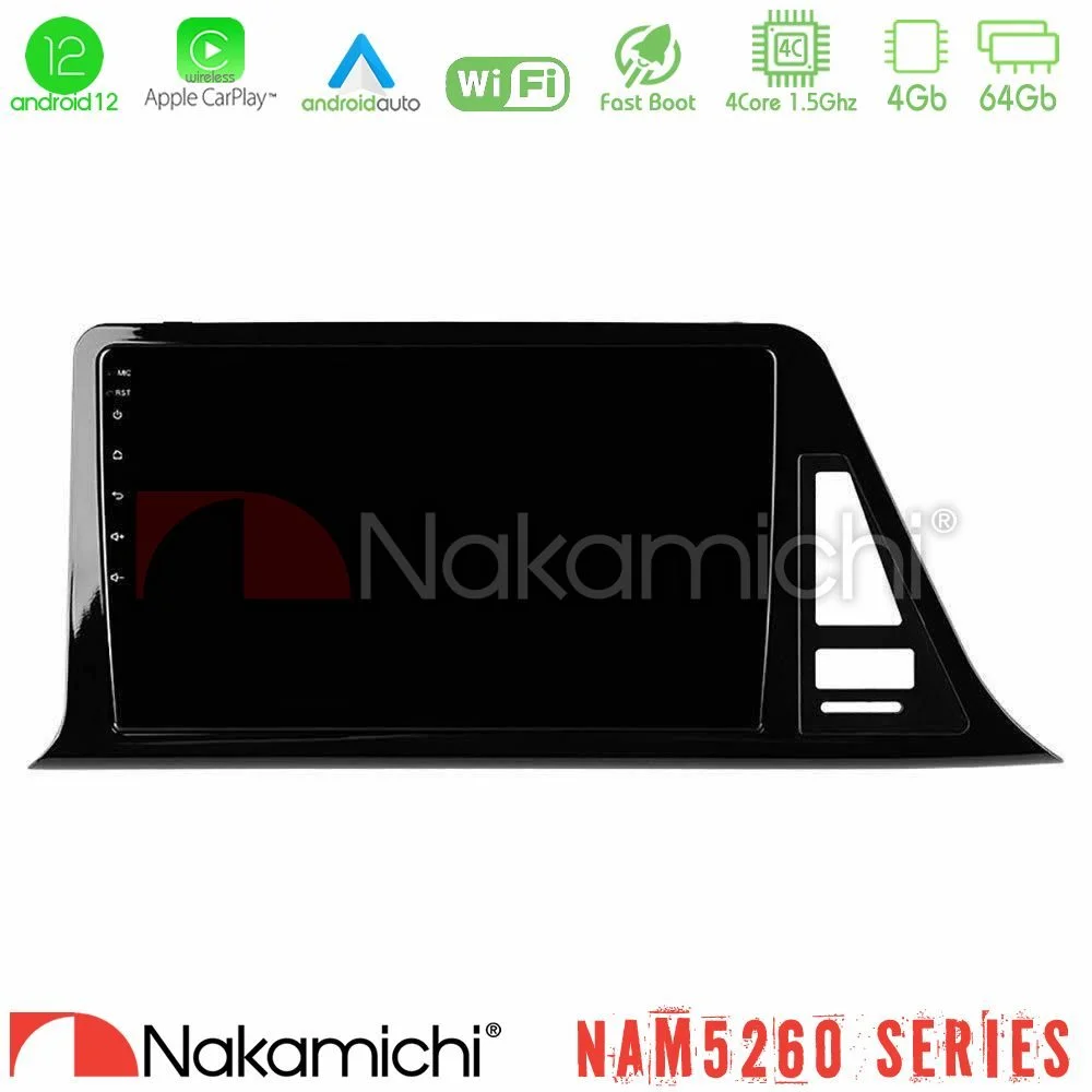 Φωτογραφία προϊόντος: Nakamichi NAM5260 Series 4Core Android12 4+64GB Toyota CH-R Navigation Multimedia Tablet 9 Με Carplay & Android Auto