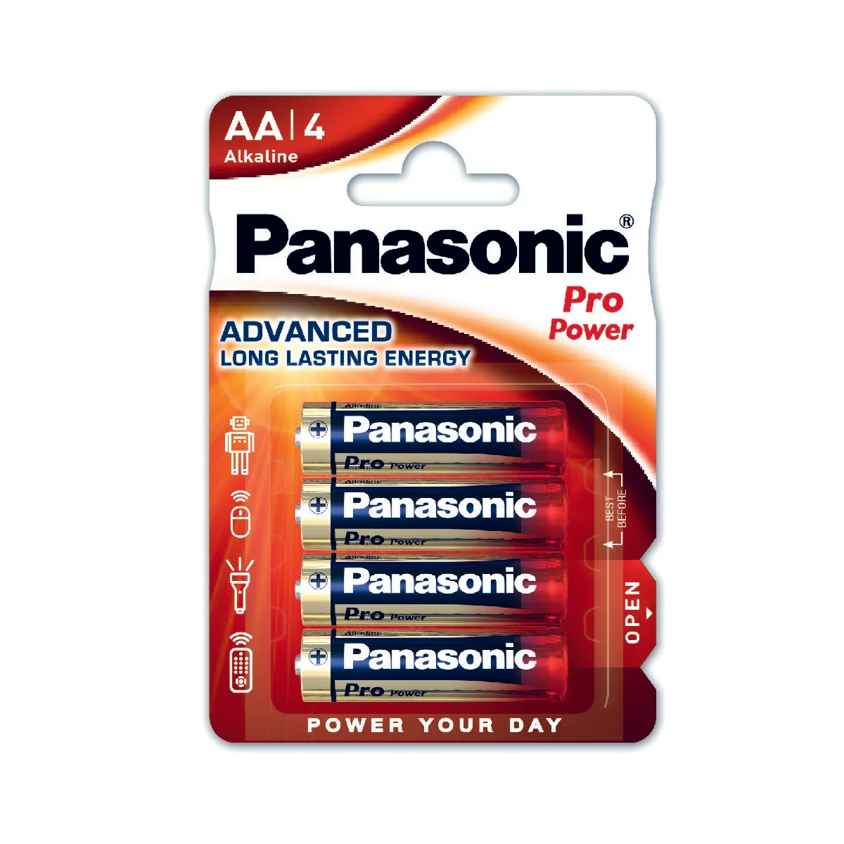 Φωτογραφία προϊόντος: Μπαταρία Αλκαλική Panasonic Alcaline Pro Power LR6PPG/4BP size AA 1.5 V Τεμ. 4