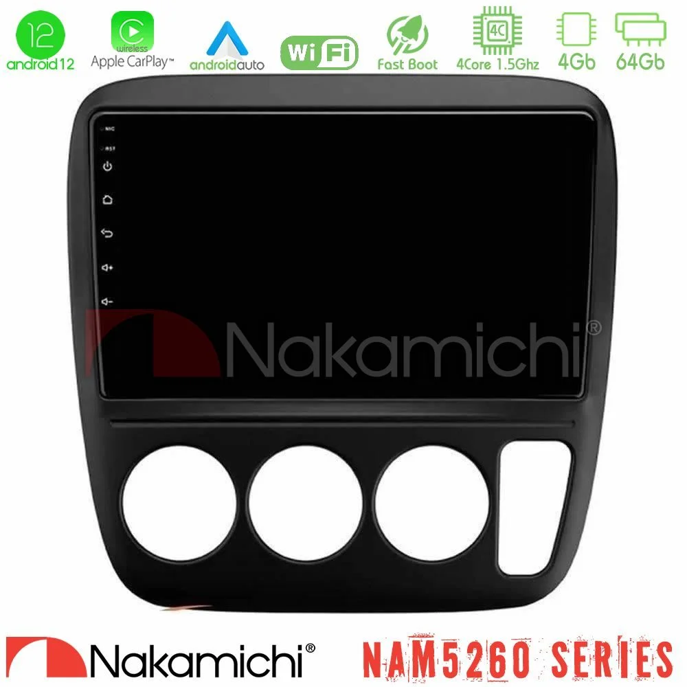 Φωτογραφία προϊόντος: Nakamichi NAM5260 Series 4Core Android12 4+64GB Honda CRV 1997-2001 Navigation Multimedia Tablet 9 Με Carplay & Android Auto