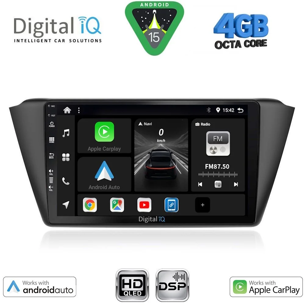 Φωτογραφία προϊόντος: DIGITAL IQ BXF 16582_CPAA (9inc) MULTIMEDIA TABLET for SKODA FABIA mod. 2015-2022