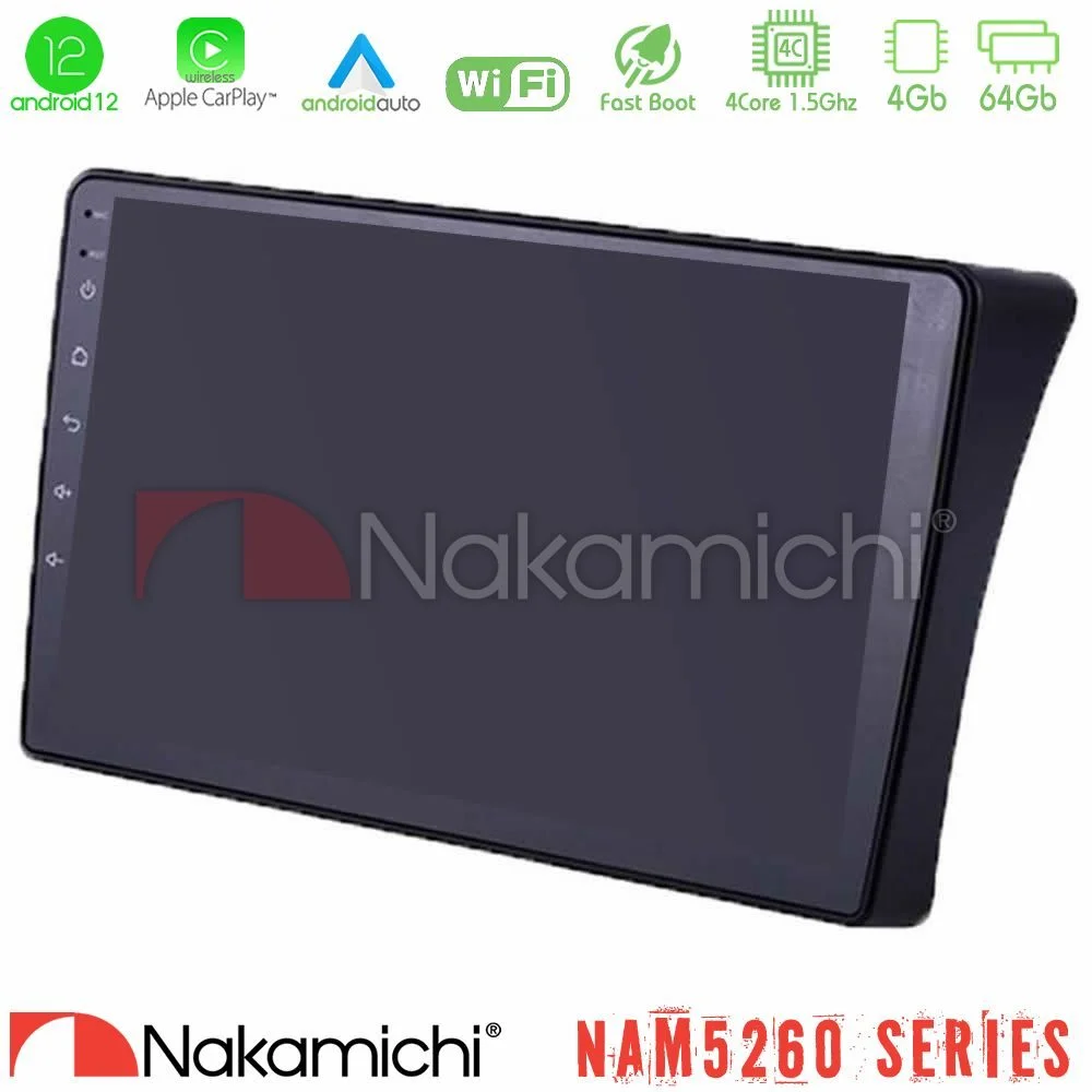 Φωτογραφία προϊόντος: Nakamichi NAM5260 Series 4Core Android12 4+64GB Nissan Navara D40 Navigation Multimedia Tablet 9 Με Carplay & Android Auto