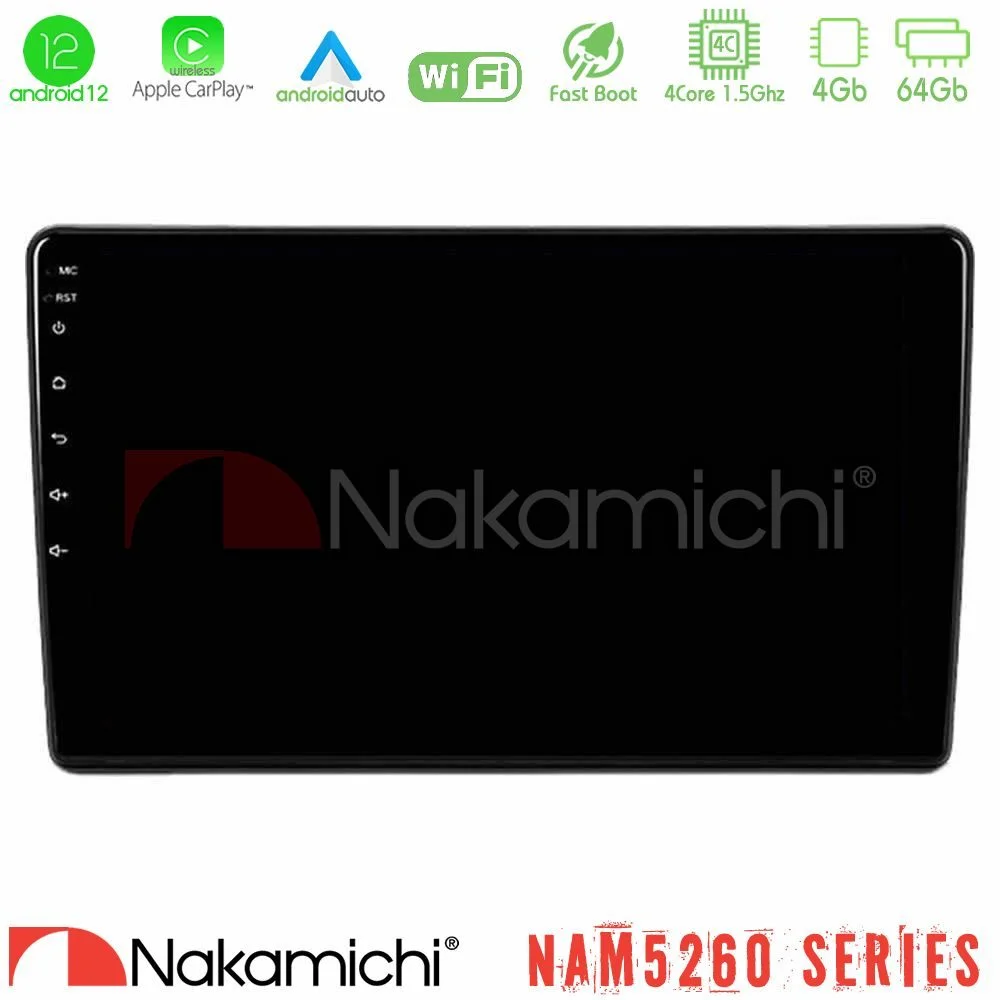 Φωτογραφία προϊόντος: Nakamichi NAM5260 Series 4Core Android12 4+64GB Alfa Romeo 159/Brera/Spider Navigation Multimedia Tablet 9 Με Carplay & Android Auto