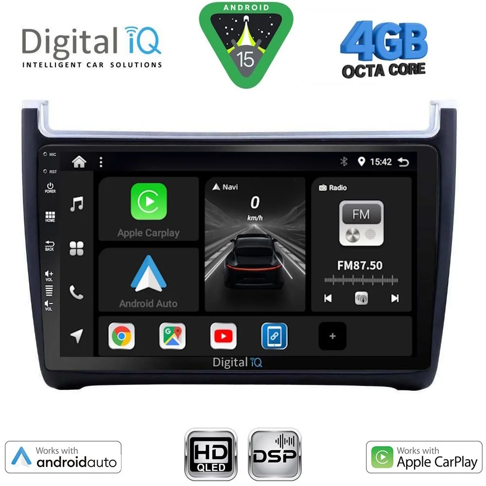 Φωτογραφία προϊόντος: DIGITAL IQ BXF 16757_CPAA (9inc) MULTIMEDIA TABLET for VW POLO mod. 2014-2017