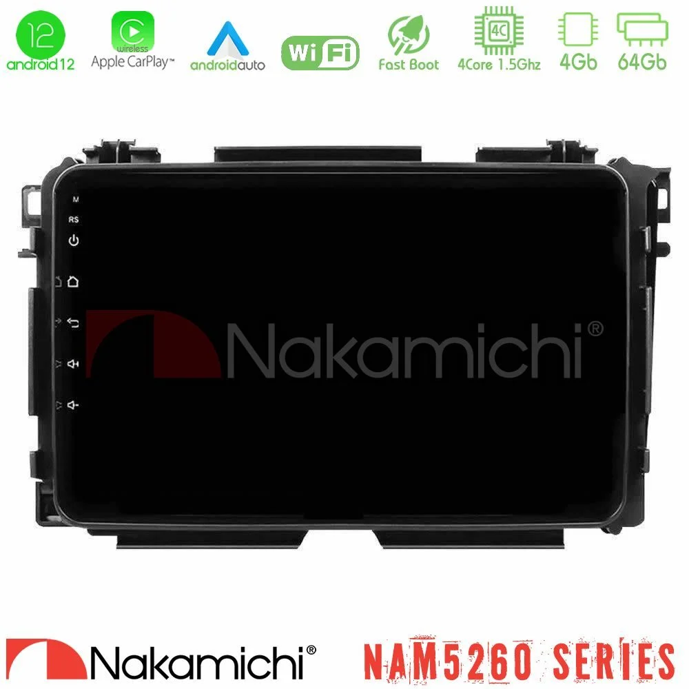 Φωτογραφία προϊόντος: Nakamichi NAM5260 Series 4Core Android12 4+64GB Honda HR-V Navigation Multimedia Tablet 9 Με Carplay & Android Auto