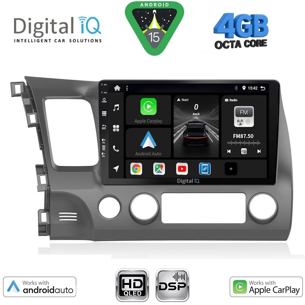 Φωτογραφία προϊόντος: DIGITAL IQ BXF 16188_CPAA (10inc) MULTIMEDIA TABLET for HONDA CIVIC 4D mod. 2006-2012