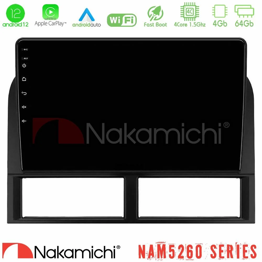 Φωτογραφία προϊόντος: Nakamichi NAM5260 Series 4Core Android12 4+64GB Jeep Grand Cherokee 1999-2004 Navigation Multimedia Tablet 9 Με Carplay & Android Auto
