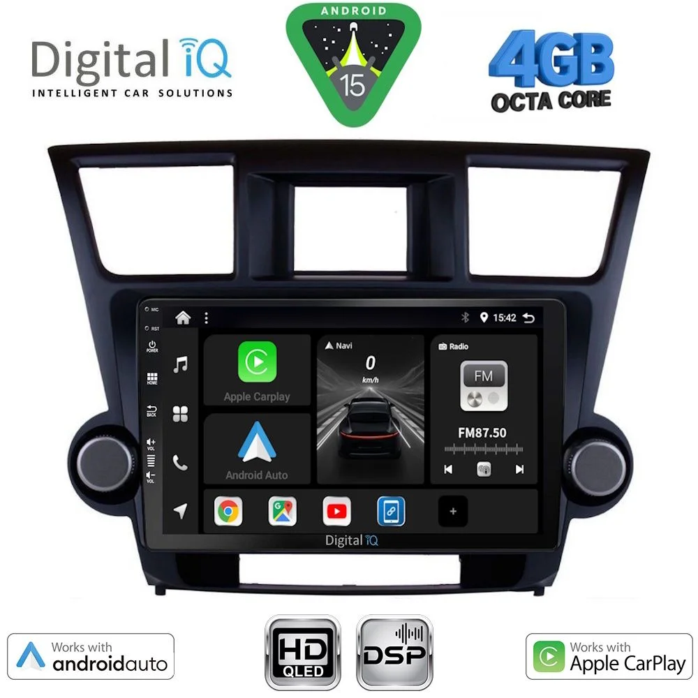 Φωτογραφία προϊόντος: DIGITAL IQ BXF 16719_CPAA (10inc) MULTIMEDIA TABLET for TOYOTA HIGHLANDER mod. 2008-2015