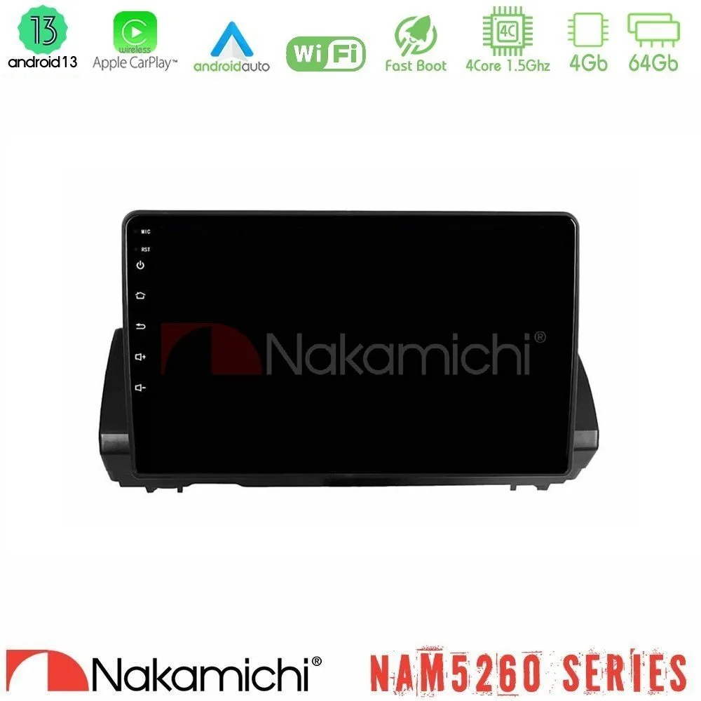 Φωτογραφία προϊόντος: Nakamichi NAM5260 Series 4Core Android13 4+64GB Dacia Sandero/Logan/Jogger 2022-> Navigation Multimedia Tablet 9 Με Carplay & Android Auto