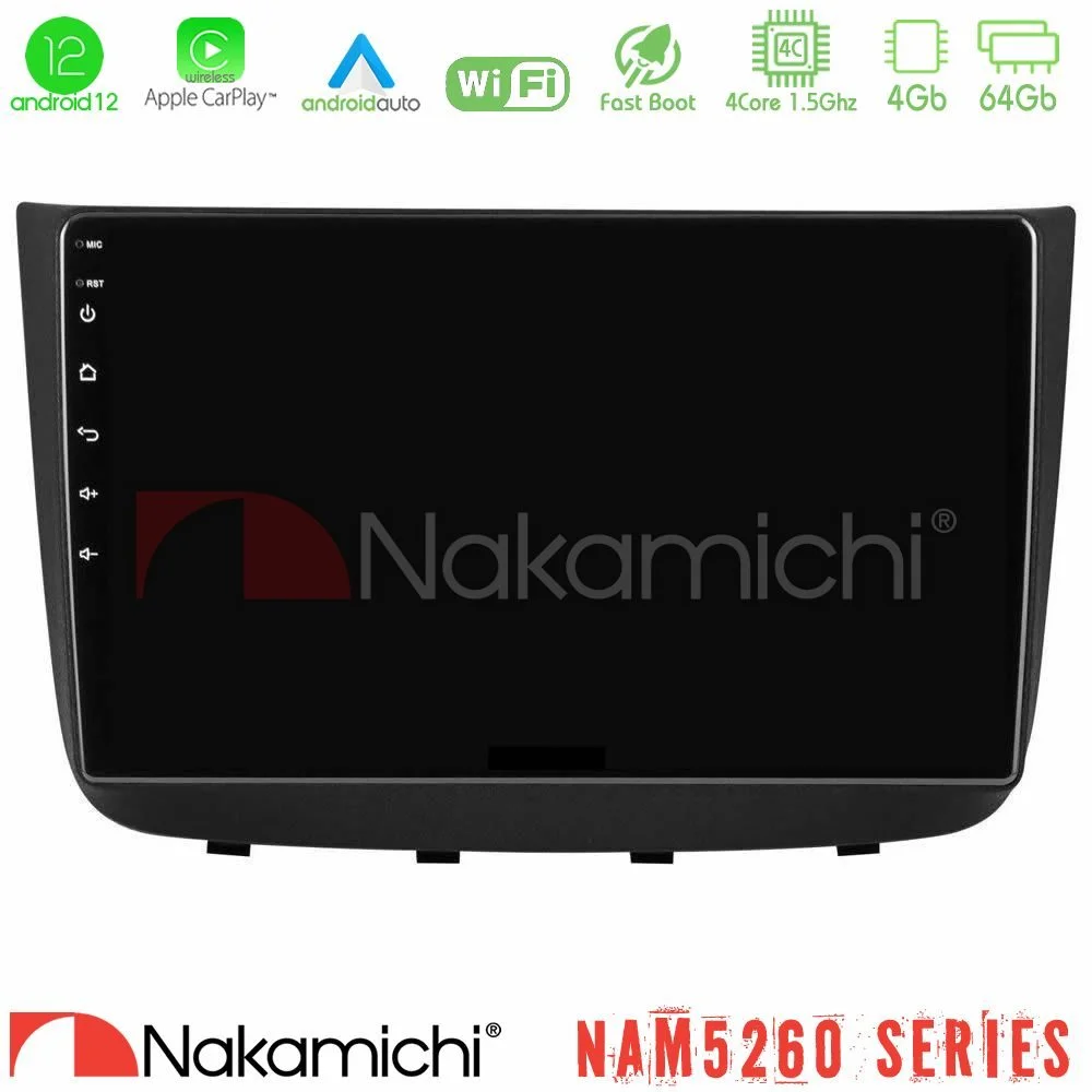 Φωτογραφία προϊόντος: Nakamichi NAM5260 Series Mercedes Vito/Viano 2003-2006 4Core Android12 4+64GB Navigation Multimedia Tablet 10″ Με Carplay & Android Auto