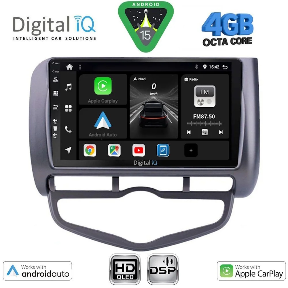 Φωτογραφία προϊόντος: DIGITAL IQ BXF 16210_CPAA CLIMA (9inc) MULTIMEDIA TABLET for HONDA JAZZ mod. 2002-2008