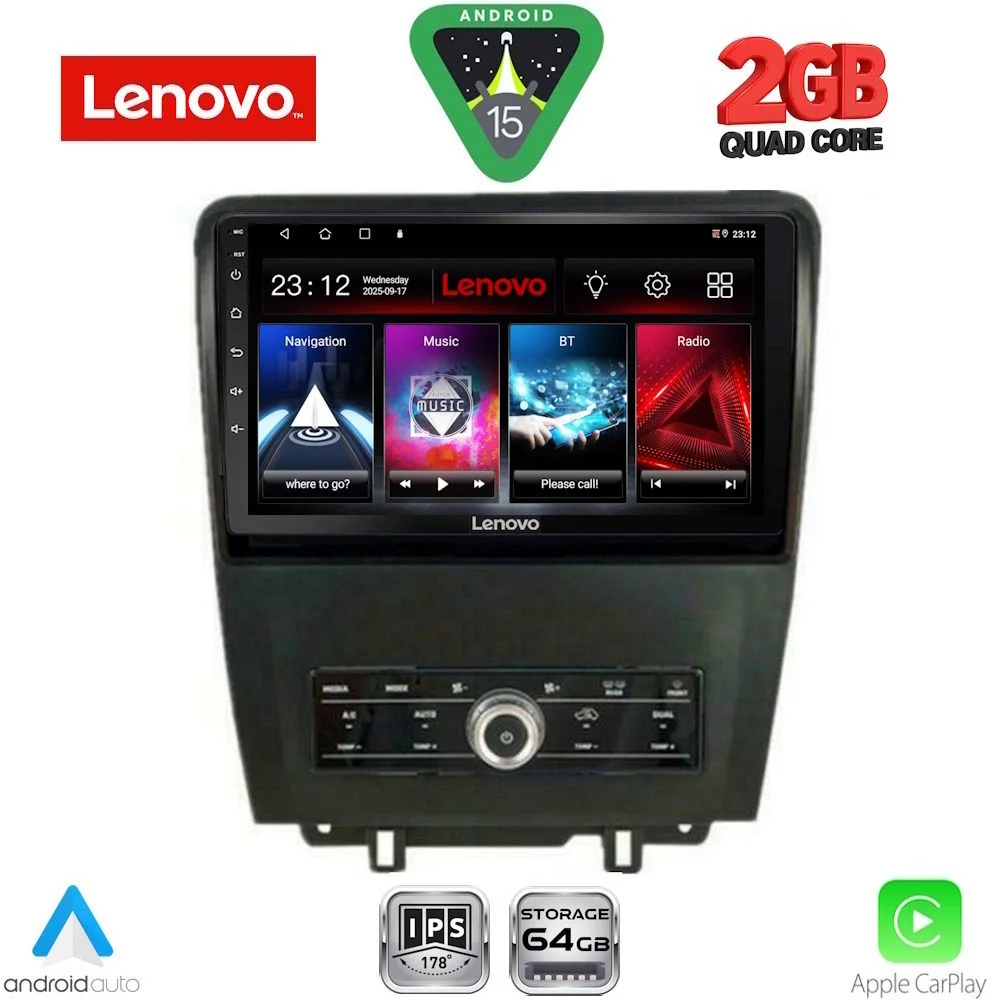 Φωτογραφία προϊόντος: LENOVO LVD 2165_CPA (9inc) MULTIMEDIA TABLET for FORD MUSTANG mod. 2010-2015