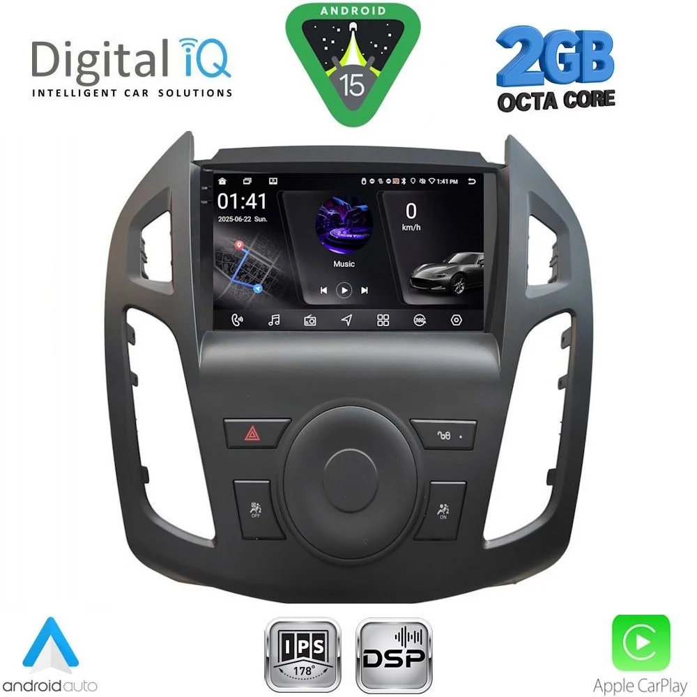 Φωτογραφία προϊόντος: DIGITAL IQ RSF 4176_CPA (9inc) MULTIMEDIA TABLET for FORD TRANSIT CONNECT mod. 2013-2018